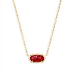Kendra Scott ruby w gold chain